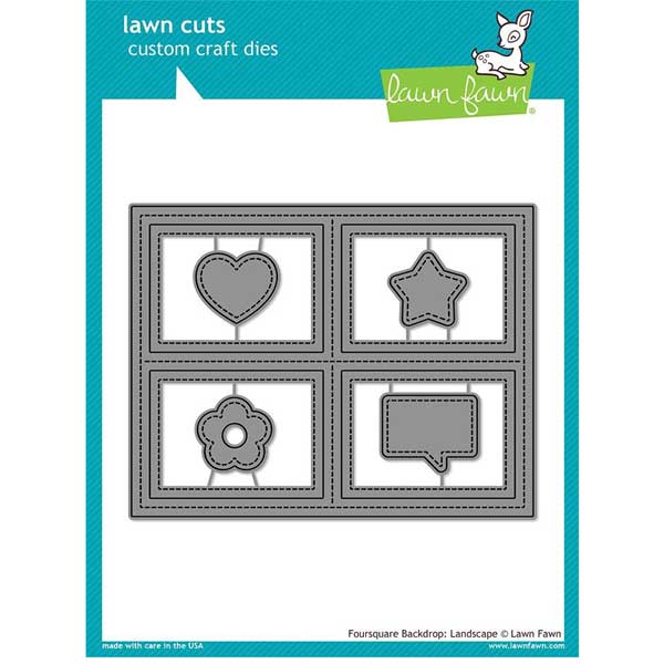 Lawn Fawn Foursquare Backdrop - Landscape Lawn Cuts