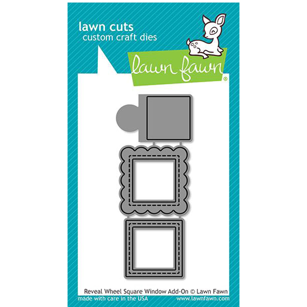 Lawn Fawn Reveal Wheel Square Window Add-On Lawn Cuts