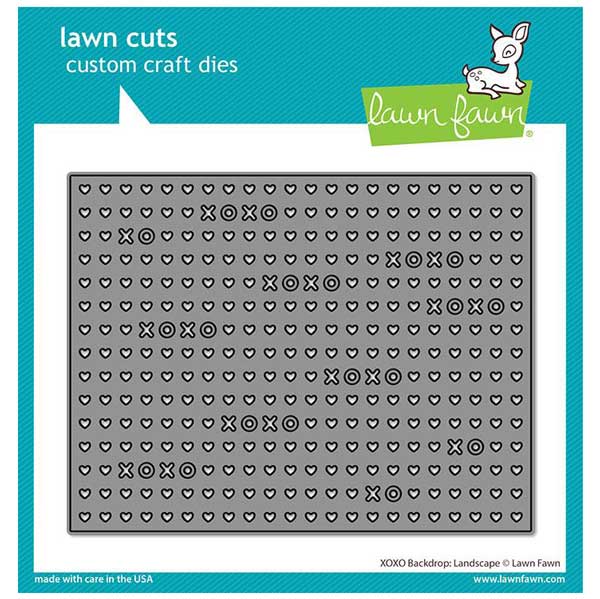 Lawn Fawn XOXO Backdrop: Landscape Lawn Cuts