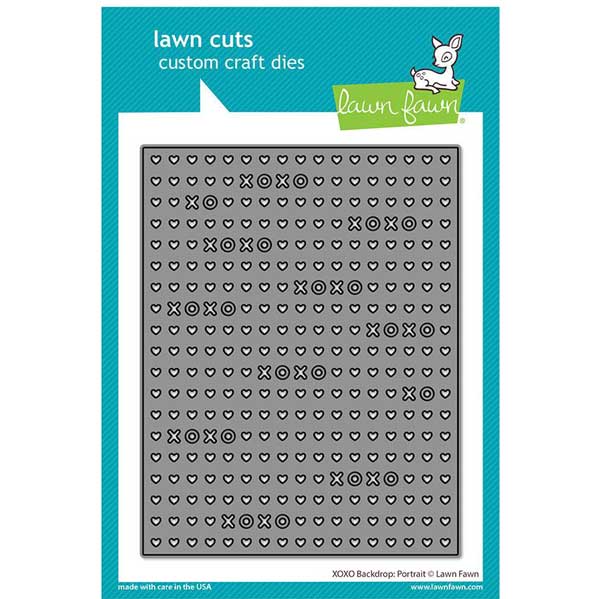 Lawn Fawn XOXO Backdrop: Portrait Lawn Cuts