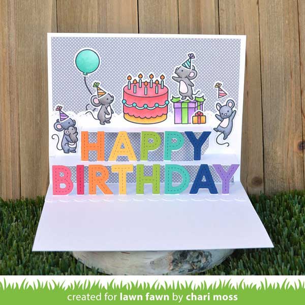 Lawn Fawn Pop-Up Happy Birthday