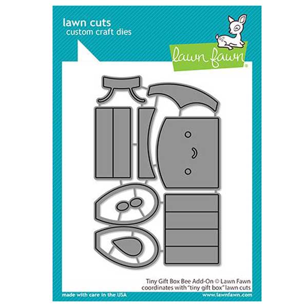 Lawn Fawn Tiny Gift Box Bee Add-On Lawn Cuts