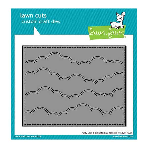 Lawn Fawn Puffy Cloud Backdrop: Landscape Lawn Cuts