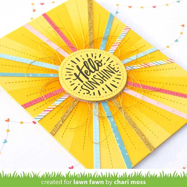 Lawn Fawn Sunburst Backdrop Die