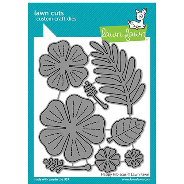 Lawn Fawn Happy Hibiscus Lawn Cuts