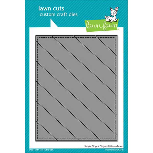 Lawn Fawn Simple Stripes: Diagonal Die