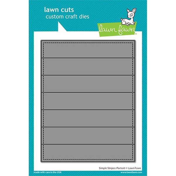 Lawn Fawn Simple Stripes: Portrait Die