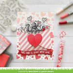 Lawn Fawn Lots of Hearts Background Stencils