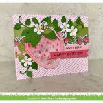 Lawn Fawn Stitched Strawberry Frame Lawn Cuts