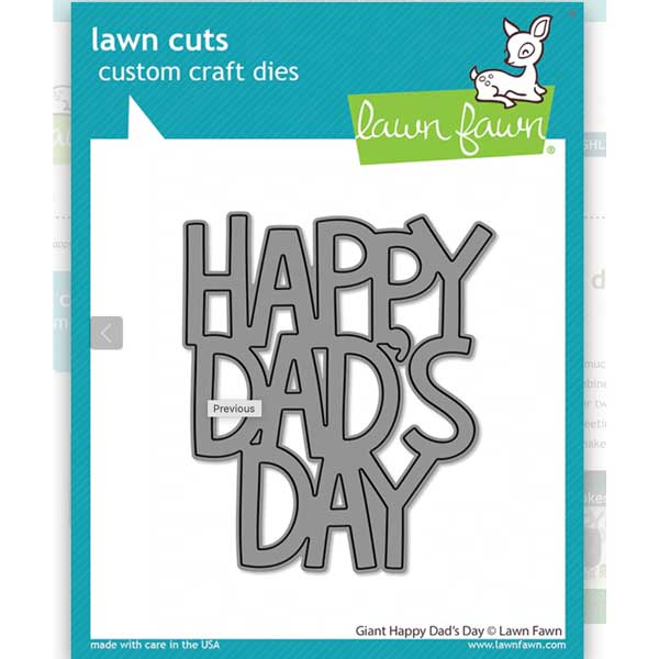 Lawn Fawn Giant Happy Dad&#039;s Day Die