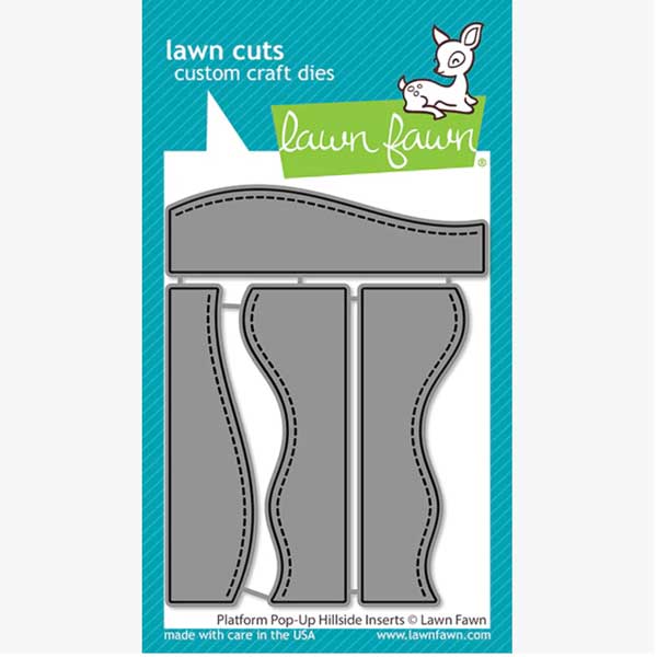 Lawn Fawn Platform Pop-Up Hillside Inserts Lawn Cuts