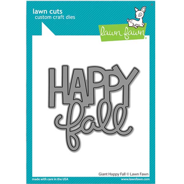 Lawn Fawn Giant Happy Fall Lawn Cuts