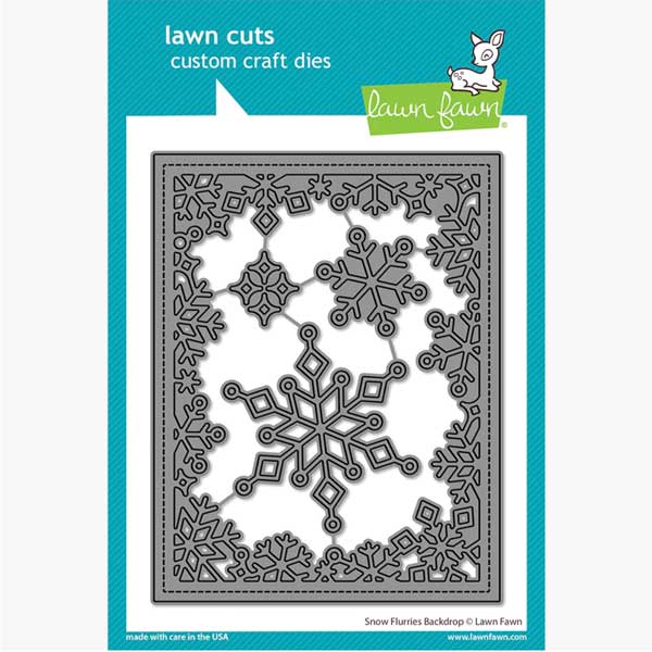 Lawn Fawn Snow Flurries Backdrop Lawn Cuts