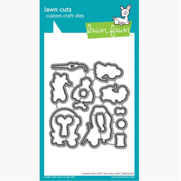 Lawn Fawn Sew Very Mice Lawn Cuts