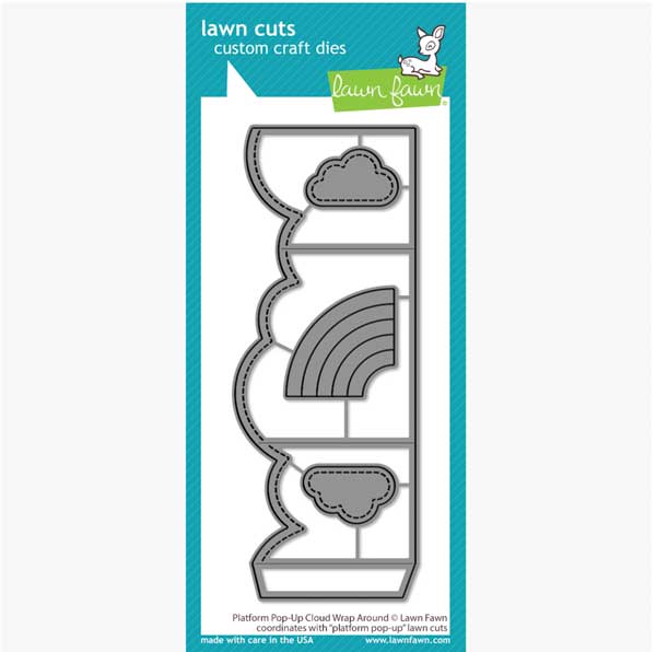 Lawn Fawn Platform Pop-up Cloud Wrap Around Lawn Cuts