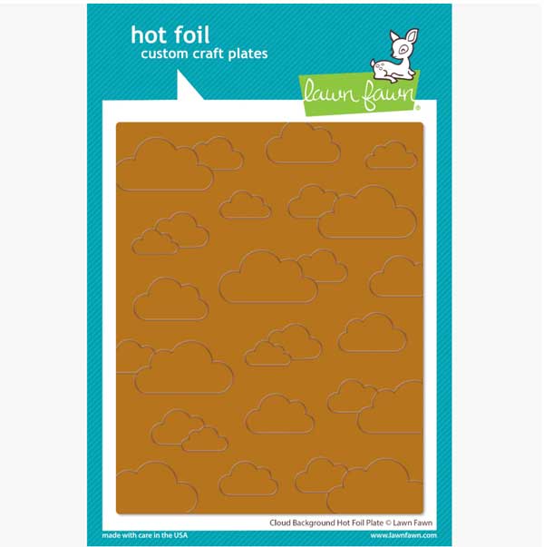 Lawn Fawn Cloud Background Hot Foil Plate