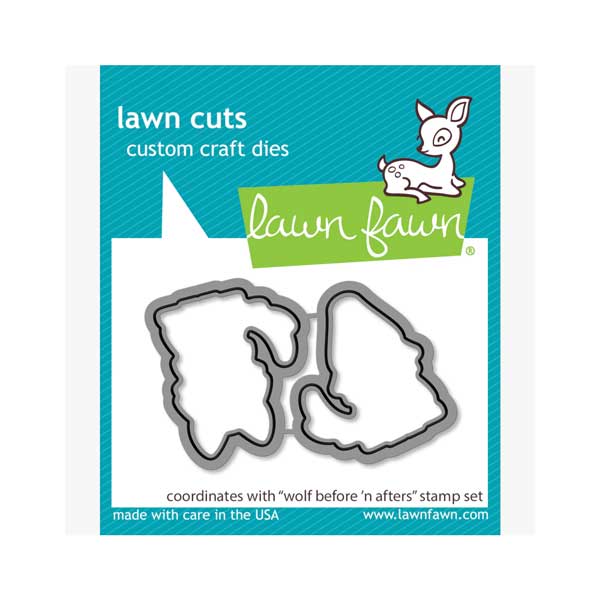 Lawn Fawn Wolf Before n&#039; Afters Lawn Cuts