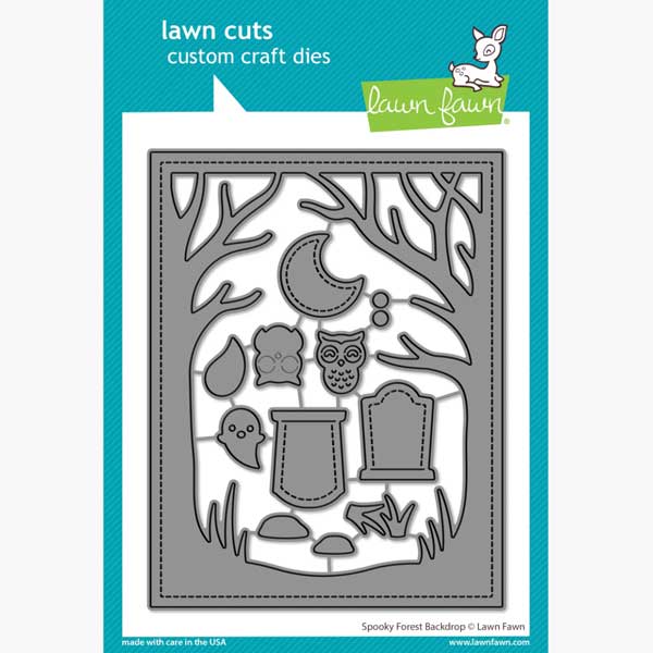 Lawn Fawn Spooky Forest Backdrop Lawn Cuts