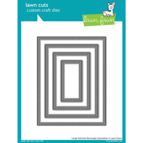 Lawn Fawn Large Stitched Rectangle Stackables