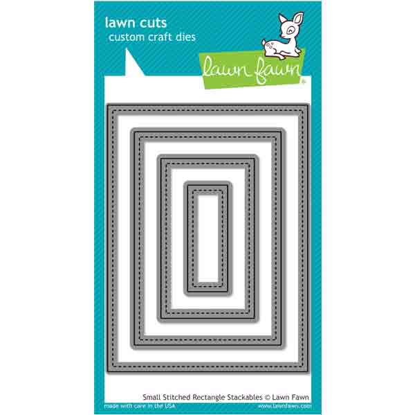 Lawn Fawn Small Stitched Rectangle Stackables Lawn Cuts