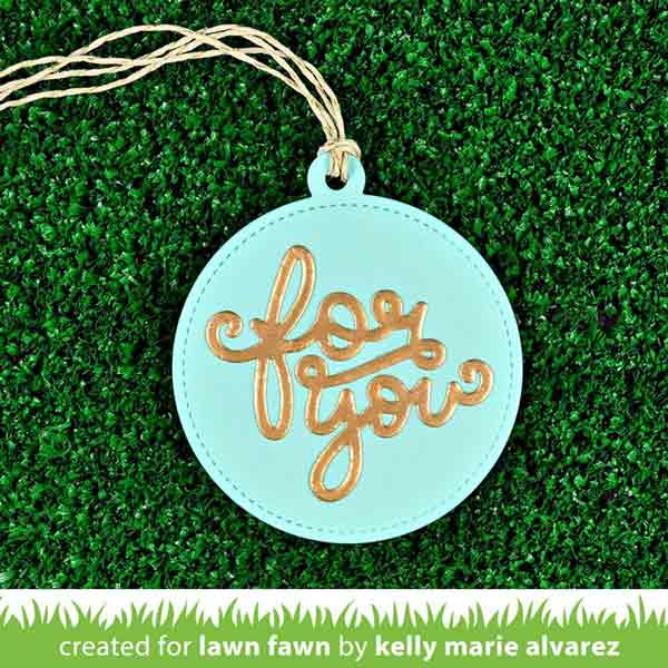 Lawn Fawn Stitched Circle Tags Lawn Cuts