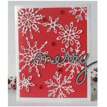 Memory Box Scattered Snowflake Frame Craft Die