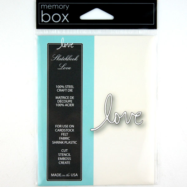 Memory Box Sketchbook Love Craft Die