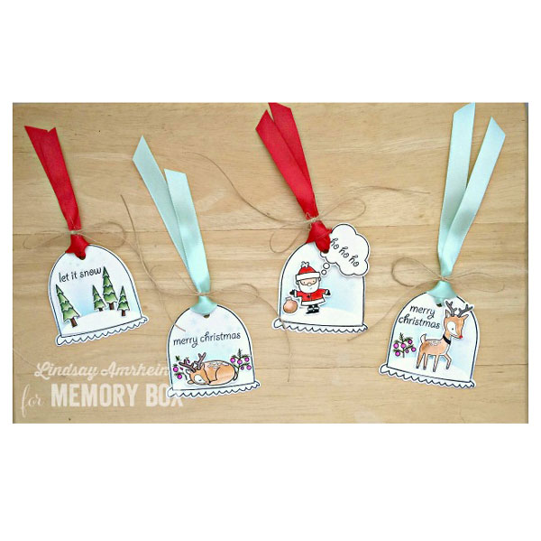 Memory Box Snowglobe Wishes Stamp Set