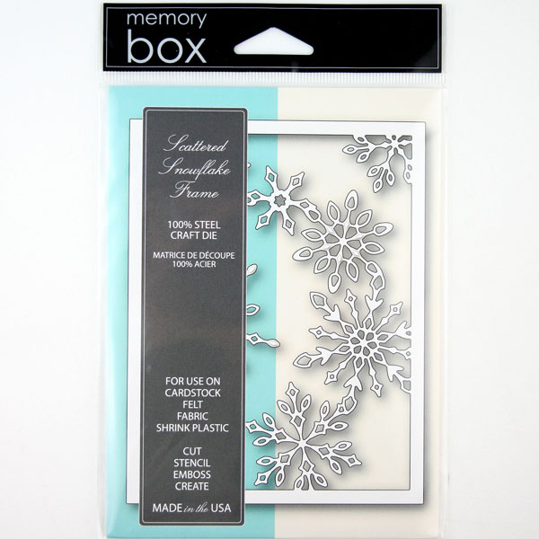 Memory Box Scattered Snowflake Frame Craft Die