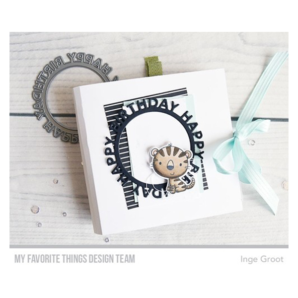 My Favorite Things Happy Birthday Circle Frame Die-namics