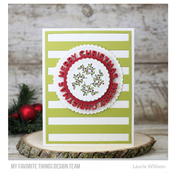 My Favorite Things Merry Christmas Circle Frame Die-namics