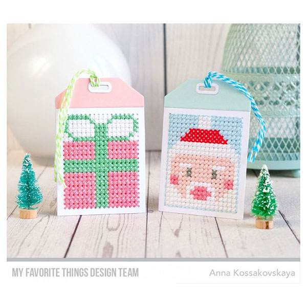 My Favorite Things Cross-Stitch Tag Die-namics