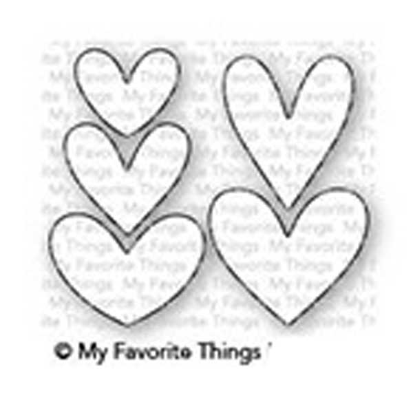 My Favorite Things Lots Of Hearts Die-namics