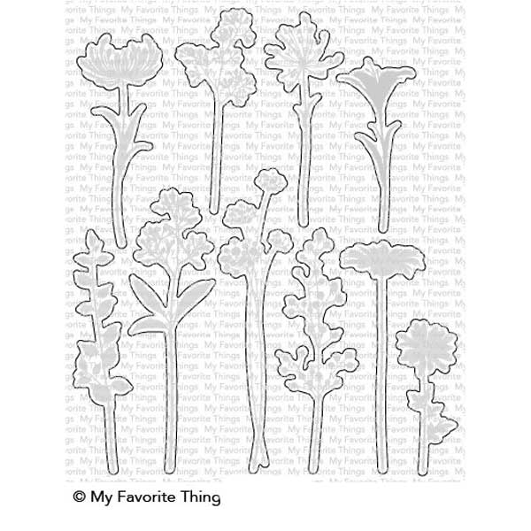 My Favorite Things Flower Silhouettes Die-namics