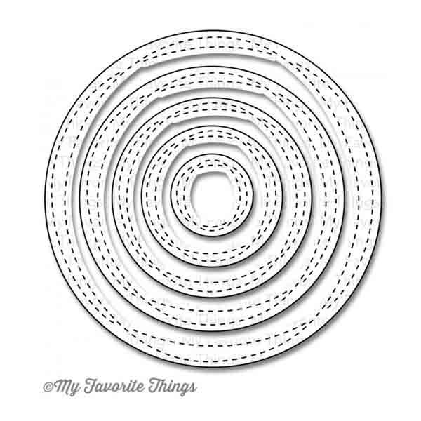 My Favorite Things Die-namics Wonky Stitched Circle STAX