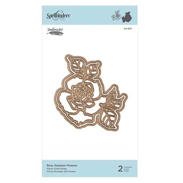 Spellbinders Shapeabilities Rosy Summer Flowers Etched Dies