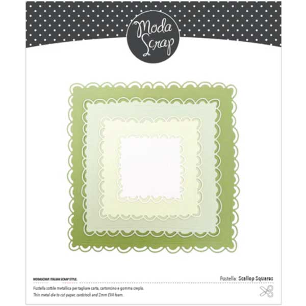 Moda Scrap Scallop Squares Die Set