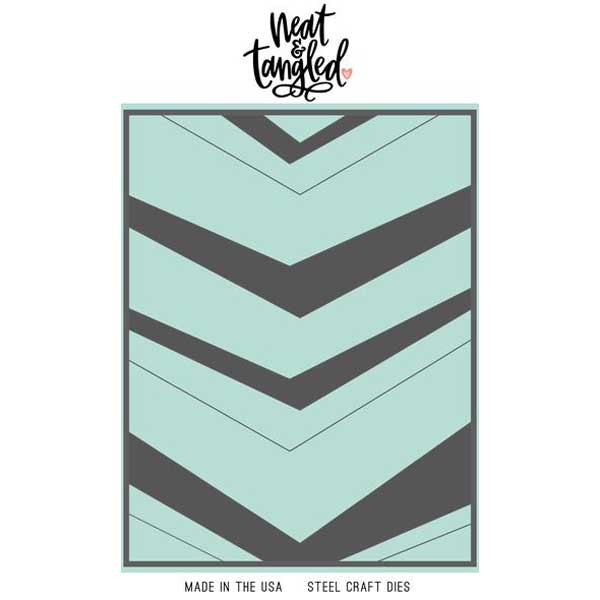 Neat &amp; Tangled Wonky Chevron Cover Plate Die