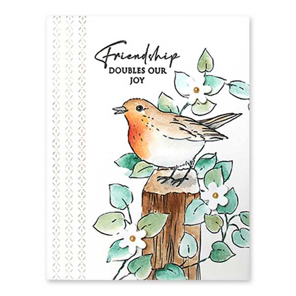 Penny Black Chirping Stamp