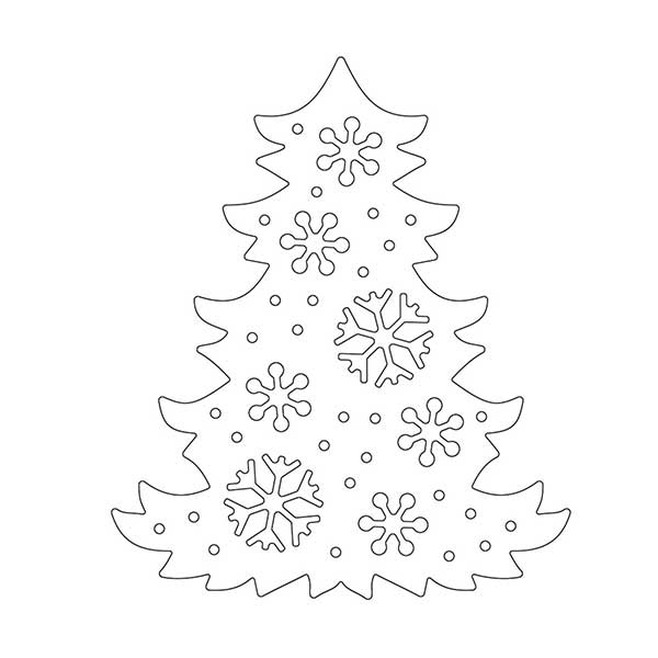 Penny Black Snowflake Tree Die Set