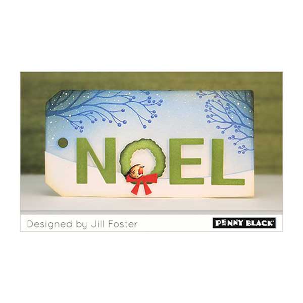 Penny Black Wreath Noel Die