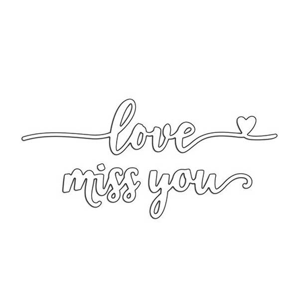 Penny Black Love &amp; Miss You Dies