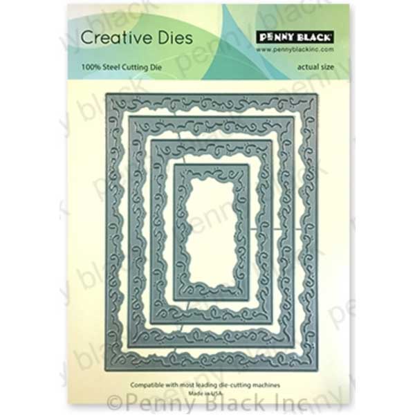 Penny Black Swirly Stitches Creative Dies