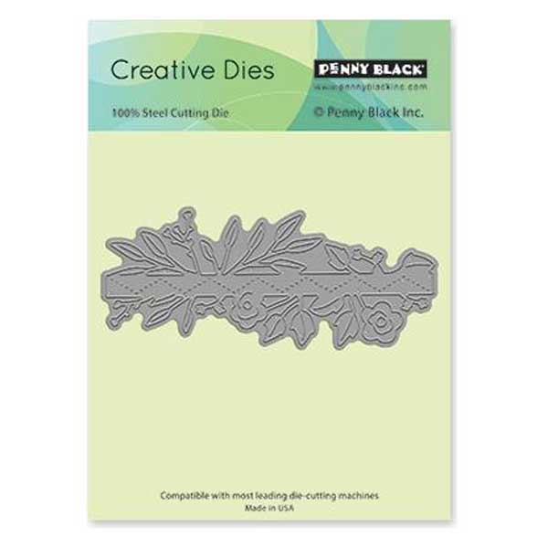 Penny Black Floral Strip Creative Die