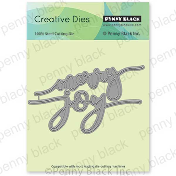 Penny Black Merry and Joy Die Set