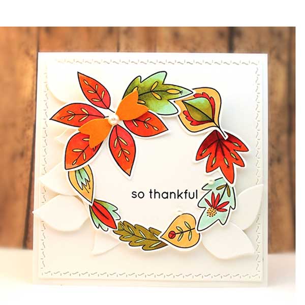 Penny Black Falling Leaves Cut-outs