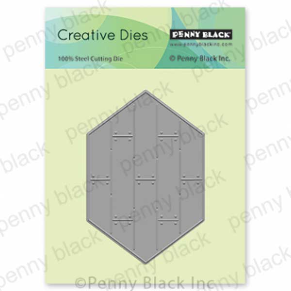 Penny Black Shiplap Hexagon Creative Dies