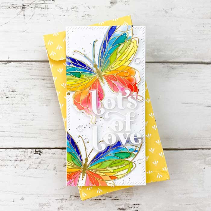 Pinkfresh Studio Butterflies Hot Foil Plate