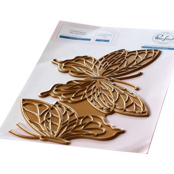 Pinkfresh Studio Butterflies Hot Foil Plate