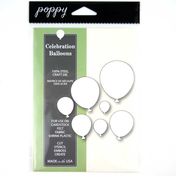 Poppystamps Celebration Balloons Craft Die